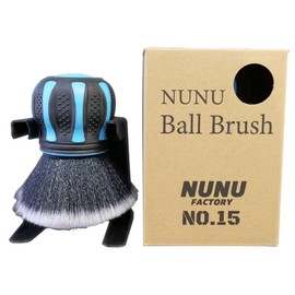 POML NUNU Ball Brush (Blue) New Detail Brush for Exterior, Interior, Wheels! Free-standing Brush for Car Washing, Free Standing Brush Stand, Rubber Handle, Car Wash Supplies, Car Supplies, Pomuru