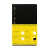 Nitoms SS1020 STALOGY Notebook, A6, Slim, Squared, 1/2 Ear, Black