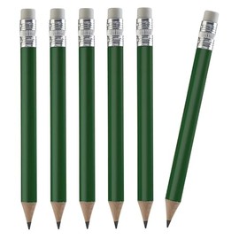TH Golf 100pcs Golf Pencils, 4 Inch Mini Pencils Half Pencils with Eraser Sharpened Wood Mini Round Pencils for Schools Wedding Toddlers Home Corporate Multiple Colours (Dark Green)