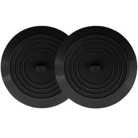 V-TOP Bathtub Drain Stopper 2 Pack, 5 inches Silicone Tub Stopper Shower Drain Cover, Bath Tub Plug Hair Stopper,Universal Flat Suction Renter Friendly Bath Accessories