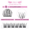 Cluster Lashes, 72 Pcs Individual Lashes, Lash Clusters DIY Eyelash