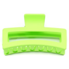 QinGoo Giant Green Matte Hair Clip Large Beautiful Women's Hair Clip Elegant Hair Accessory Plastic Headpiece 1 Piece (12.7 cm x 5.3 cm, Green)