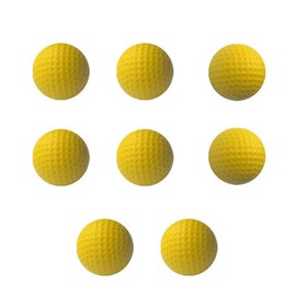 4 Paare Gelb, Schaumstoff-Golf-Übungsbälle, elastische weiche Trainingshilfen für das Bulk-Training, farbige Indoor/Outdoor-Golf-Sport-Trainingsbälle