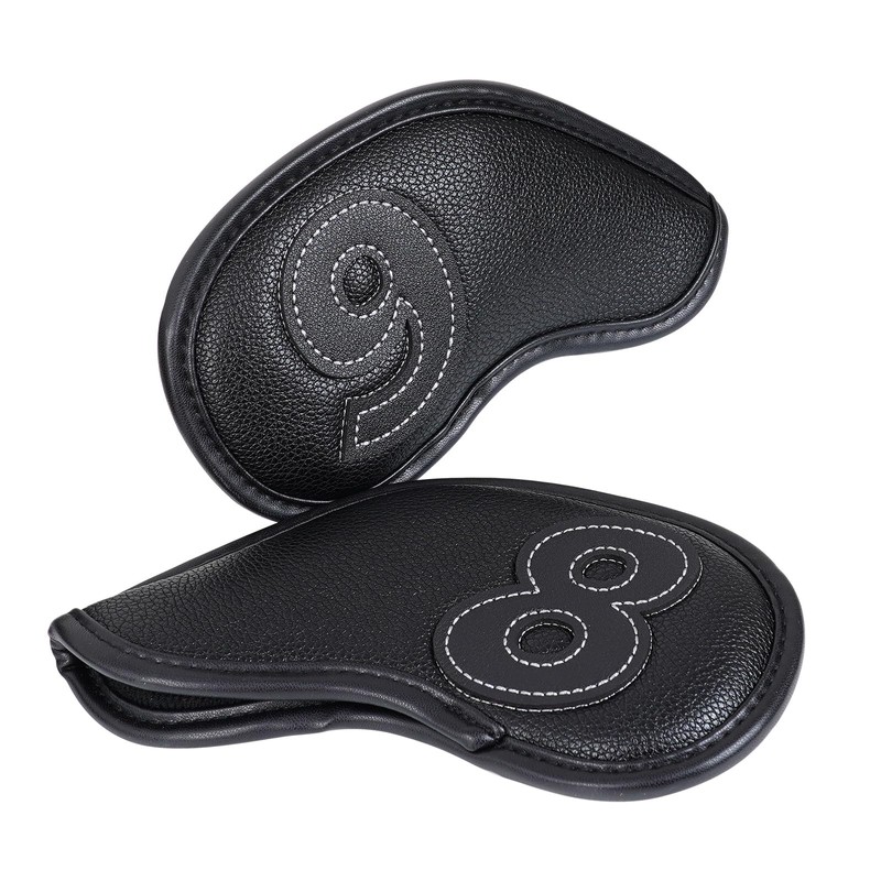 Craftsman Golf Leather Patch No. Black Iron Headcover Head Covers