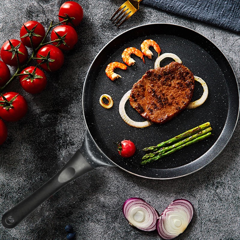 27 cm Fried Egg Pan, Crepe Pan with Spatula and