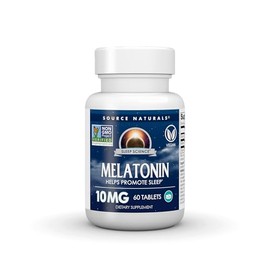 Source Naturals Ciencia del sueño Melatonina 10 mg - 60 Tabletas