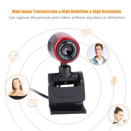 Computer High Definition Camera, 360 Degree Rotation Adjustable Webcam with Mic for TV Desktop Laptop Video Calling & Recording Webcam Camera