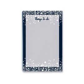 Fun To Do List Notepad with Magnet - 8.5" x 5.5" - Grocery, Shopping, Daily Tasks List - Rustic Barnwood (White Dots)