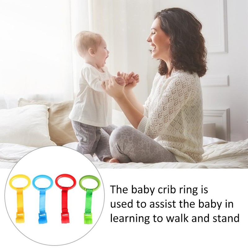 4 Pcs Baby Stand Up Walker Tool Rings Baby Pull