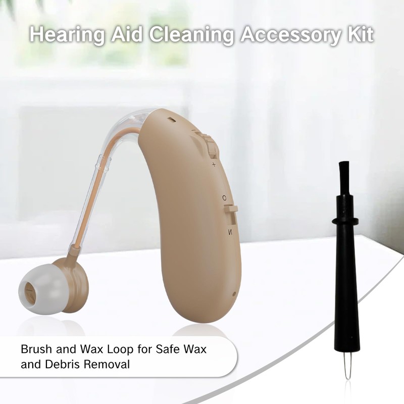 NIIIYTYB 5 Pieces Hearing Aid Cleaning Tools Kit in Ear