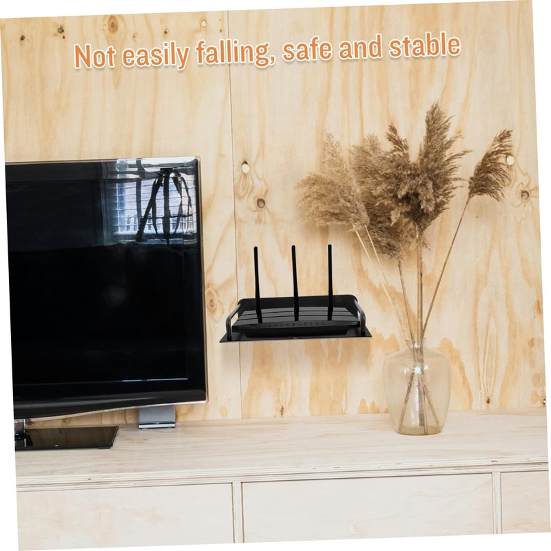 iplusmile Wall Mounted Router Holder Space Saving Projector Rack Cable
