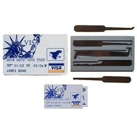 Credit card style lockpick set