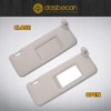 Dasbecan Gray Right Passenger Side Sun Visor Compatible with 2005-2010
