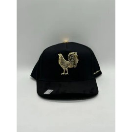 Gorra Big Boss Gallo Negro/dorado Gamuza 100% Original