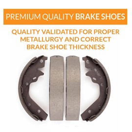 EXPPOWER Drum Brake Shoe Set Replacement for 2005-2021 Toyota Tacoma modeles; REAR