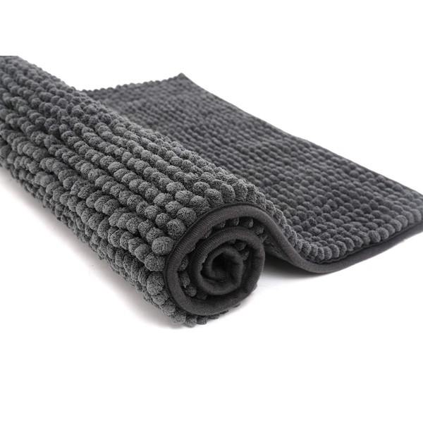 Pincy rutschfeste Chenille Badematte – 40 x 60 cm zottelige