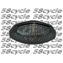 Clear Alternatives 07-08 GSXR 1000, 15-16 GSXS750 LED SMOKE Tail Light Integrated Signals 2007 2008