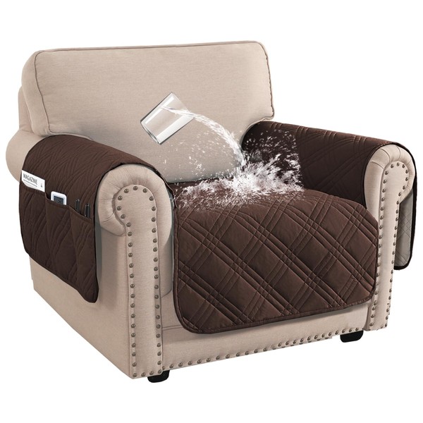 BellaHills Waterproof Sofa Cover 1 Seater Living Room Armchair Covers