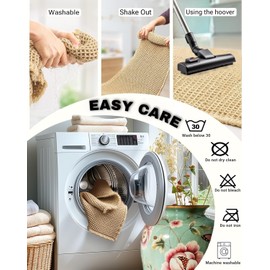 Zealish Large Waffle Bath Mat Set, Ultra Soft Bath Rugs for Washroom Floor, Non Slip Bath Mats for Bathroom Floor, Machine Washable Bathroom Rugs with Tassels (17"×24" and 18"×30")