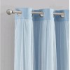 Your Zone Blackout Curtain Panel with Sheer Overlay, 1 Panel,