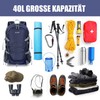 BECOJADDE Hiking Backpack Men Women 40L Ultralight Foldable Backpack Waterproof