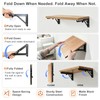 10 Inch Folding Shelf Brackets, Heavy Duty Wall Mounted Collapsible