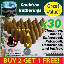 Benben Home & Lifestyle Cauldron Gatherings Benben US Incense 30xBackflow ~ Vegan ~ High Fragrance Load