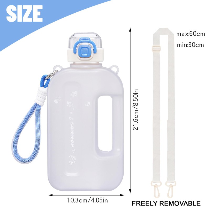 Darryy Leak-Proof Drinking Bottle, Gym, Flat Water Bottle, 750 ml,