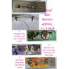 Colorful floral hair barrettes jewelry handcrafted unique art