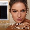 LASHVIEW Eyelash Extensions, C Curl 8-15mm Mixed 0.15 Classic Lashes,