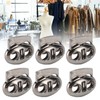30pcs Metal Cord Lock End Toggle Double Hole Spring Stopper