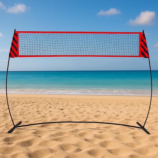 Volleyball Net 12FT, Adjustable Height Practice Net, Portable Freestanding Training