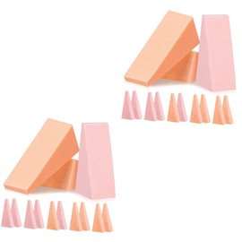 Housoutil 192pcs Makeup Sponge Cosmetic Sponges for Powder Cream Liquid Application Skin-friendly Makeup Applicators for Foundation Blush Eyeshadow