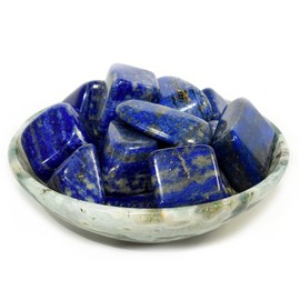 HQRP 5pcs Natural Blue Lapis Lazuli w/Pyrite Cabochon Pebbles Polished Gemstone Crystal Mineral Specimen Cabs - Afghanistan