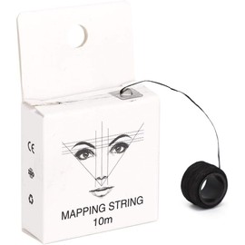 Hilo Mapeo Cejas, 10 M Líneas de Secuencia de Mapeo Pre Entintadas Marcador Cejas Herramienta de Línea de Pre entintado Cejas Cartografía String Cosmético Suministros para Mujere Maquillaje(10m)