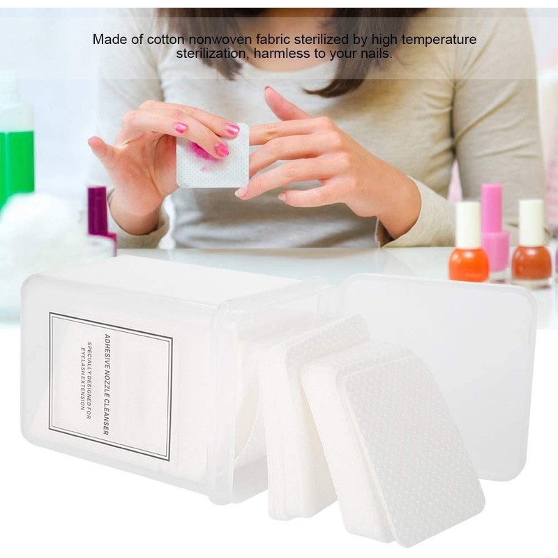 Set Almohadilla De Algodón Para Uñas Manicura De Papel Esmalte
