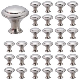 Betinyar 40 Pieces Kitchen Cabinet Knobs, Mushroom Handle with Screws, Round Cabinet Pulls, Kitchen Cupboard Drawer Knobs, Kitchen Cabinet Handles(Silver)