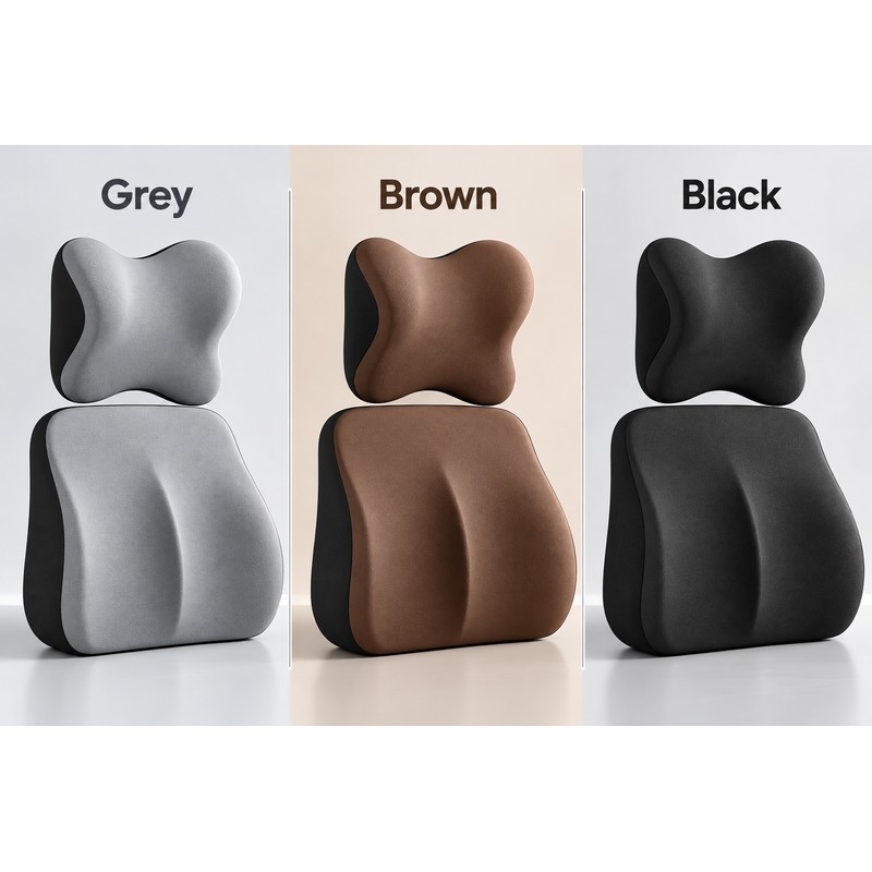 Premium Memory Foam Car Seat Cushion Set for Driving –