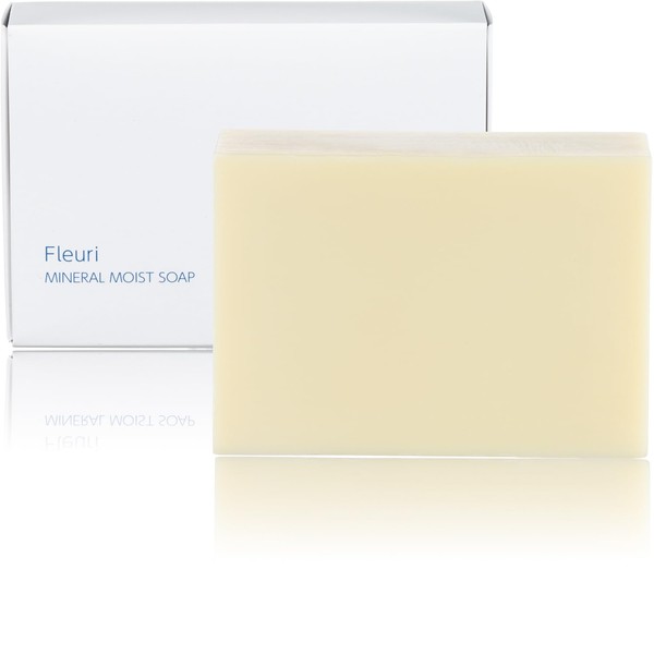 Fleuri Mineral Moist Soap, Facial Cleansing Soap, Additive-Free Soap, Made