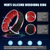 Silicone Wedding Rings for Men 1/4/5/6/7 Multipack of Breathable Airflow