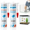 Aquarium Silicone Sealant Clear (2x10.5 floz) 100% Silicone, Waterproof Aquarium