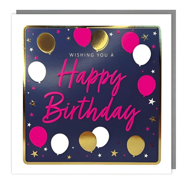 Tracks Publishing Female Birthday Card - Happy Birthday Card with