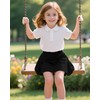 Ekfewou - Faldas deportivas para niñas pequeñas, con bolsillos, Negro