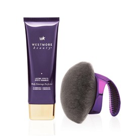 Westmore Beauty Body Coverage Perfector 3.5oz + X-Large Buffer Brush -  Flawless Body Makeup, Concealer for Scars, Spots, Veins, Tattoos and More:_Natural Radiance