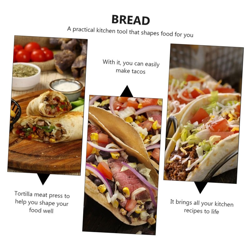 Garneck 6.5 Inch Tortilla Press & Roti Maker - Dough