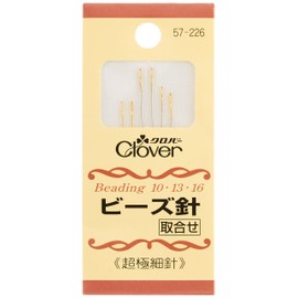 Clover ビーズ針 取合せ 超極細針 6本入り 57-226