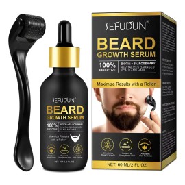Sérum Para Barba Estimula El Crecimiento, Biotina Y Romero Neutra