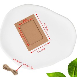 Esforzarse 20 Pack Fashion Paper Photo Frames, Kraft Photo Frame with Wooden Clips and Jute Twine, DIY Clip Photo Display Holders for Office, Home, Party Decor, and Wedding, (11.5x15.5 cm, Kraft)