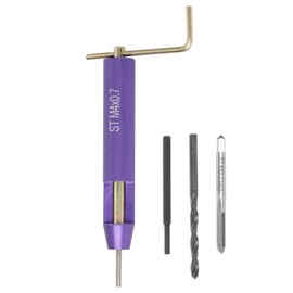 Hilitand 50pcs Thread Repair Kit, Stainless Steel Helicoil Type Thread Repair Insert Kit M4 x 2D, Comprehensive Tool Set