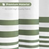 Seasonwood Sage Green Shower Curtain Boho Stripe Shower Curtains with